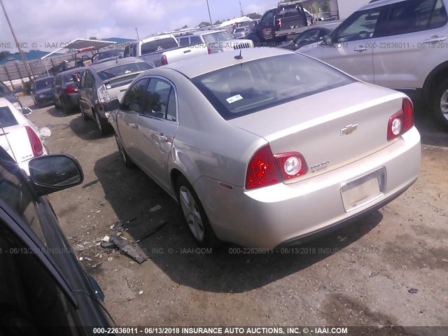 1G1ZB5EB1AF302591 - 2010 CHEVROLET MALIBU LS 棕色 照片 3