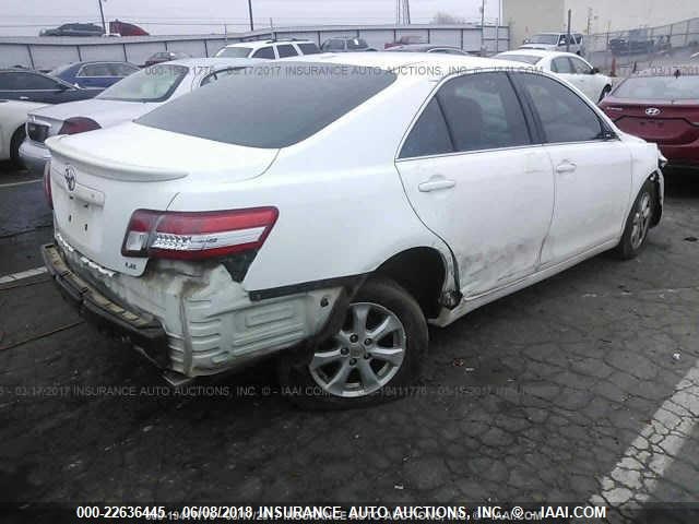 4T1BK3EK0AU608055 - 2010 TOYOTA CAMRY SE/LE/XLE WHITE photo 4