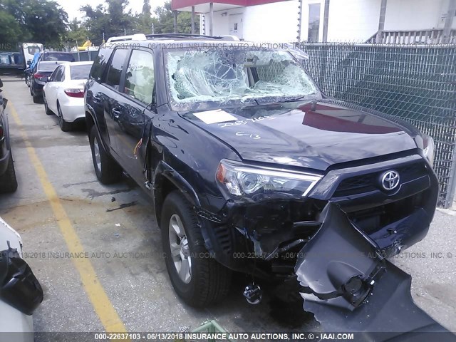 JTEBU5JR9J5512461 - 2018 TOYOTA 4RUNNER SR5 PREM/LTDL/TRAIL/TRD BLACK photo 1