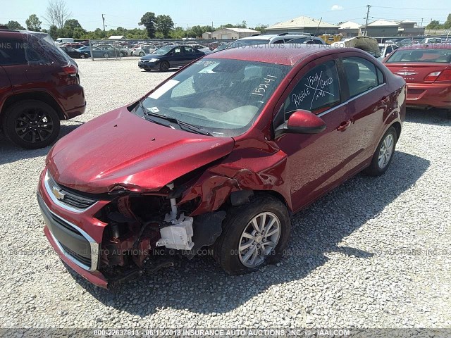 1G1JD5SH9H4138092 - 2017 CHEVROLET SONIC MAROON photo 6