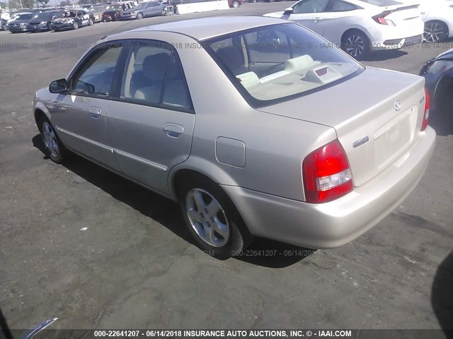 JM1BJ225310455503 - 2001 MAZDA PROTEGE LX/ES ოქროსფერი ფოტო 3