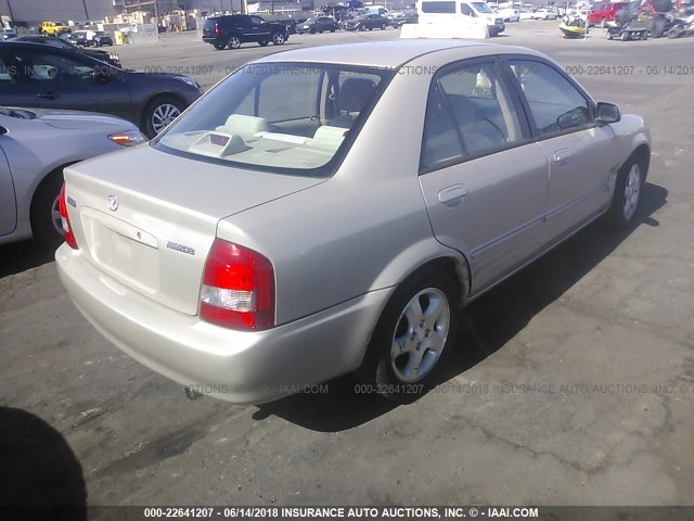 JM1BJ225310455503 - 2001 MAZDA PROTEGE LX/ES ოქროსფერი ფოტო 4