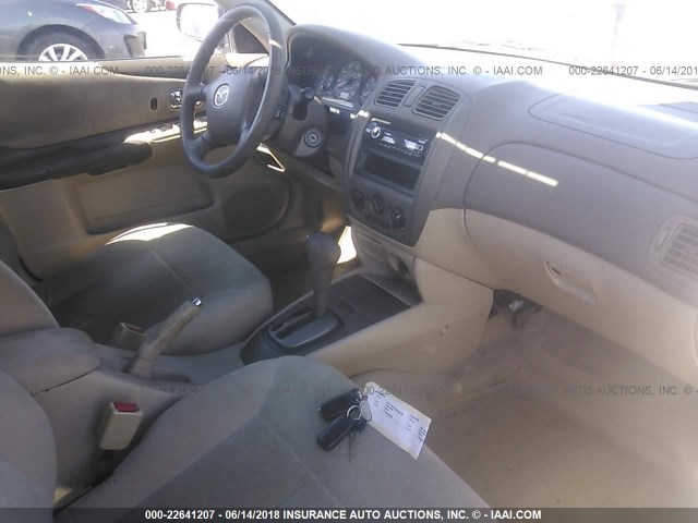 JM1BJ225310455503 - 2001 MAZDA PROTEGE LX/ES ოქროსფერი ფოტო 5