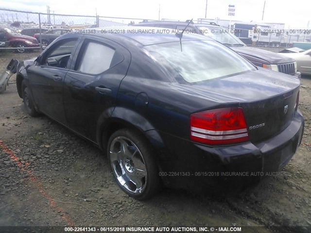 1B3CC4FB8AN236079 - 2010 DODGE AVENGER SXT BLACK photo 3