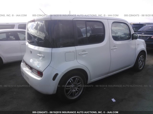 JN8AZ2KR2DT300553 - 2013 NISSAN CUBE S/SL WHITE photo 4