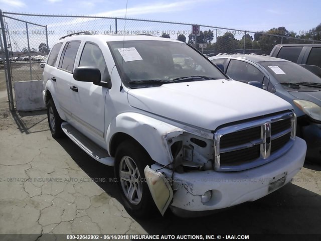 1D4HD58D64F212385 - 2004 DODGE DURANGO LIMITED WHITE photo 1