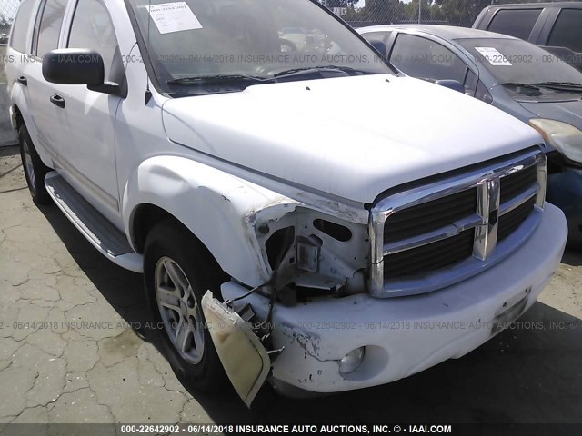 1D4HD58D64F212385 - 2004 DODGE DURANGO LIMITED WHITE photo 6