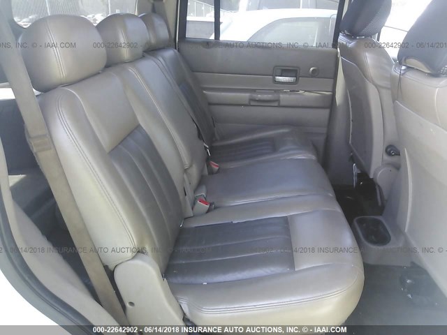 1D4HD58D64F212385 - 2004 DODGE DURANGO LIMITED WHITE photo 8