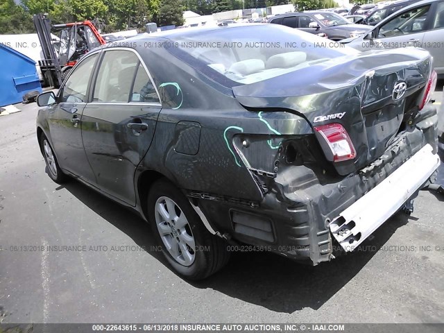 4T1BF3EK7BU634674 - 2011 TOYOTA CAMRY SE/LE/XLE GREEN photo 3