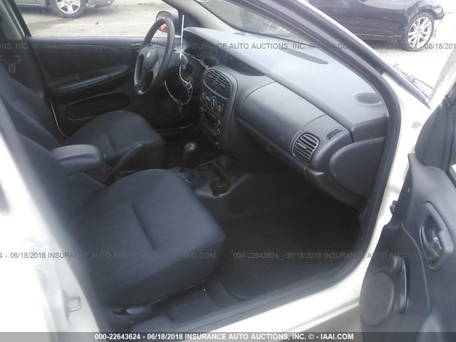 1B3ES26C33D111346 - 2003 DODGE NEON SE WHITE photo 5