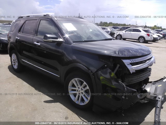 1FMHK8D8XBGA03263 - 2011 FORD EXPLORER XLT BLACK photo 1