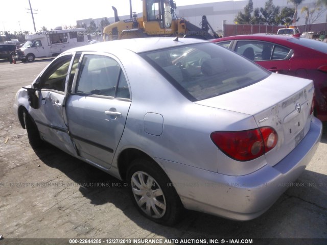 1NXBR32E75Z368664 - 2005 TOYOTA COROLLA CE/LE/S SILVER photo 3