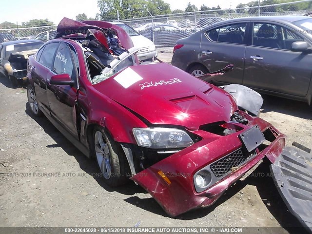 6G2EC57Y79L161700 - 2009 PONTIAC G8 GT RED photo 1