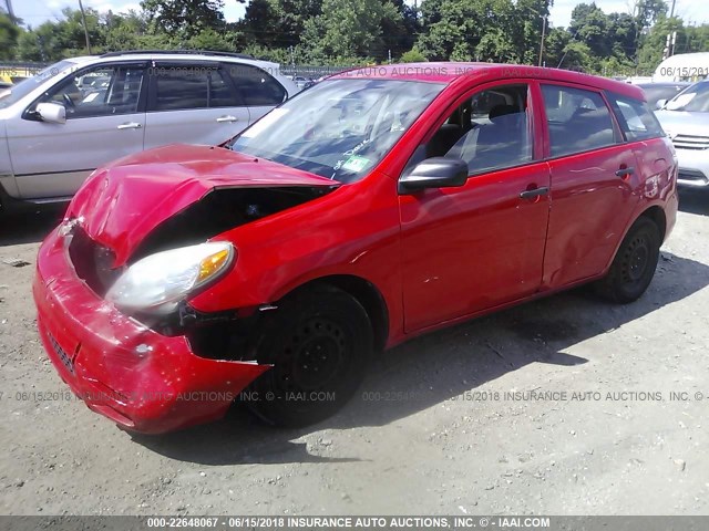 2T1KR32E47C668697 - 2007 TOYOTA COROLLA MATRIX XR RED photo 2