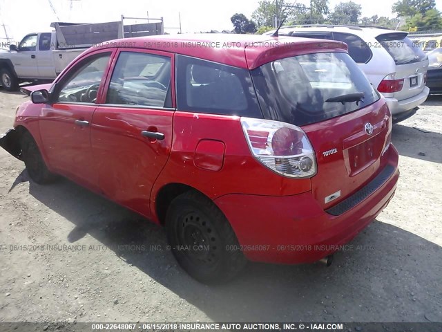 2T1KR32E47C668697 - 2007 TOYOTA COROLLA MATRIX XR RED photo 3