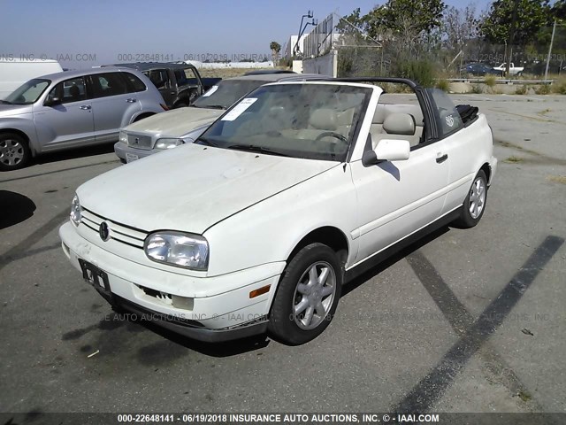 3VWBB81E3WM802217 - 1998 VOLKSWAGEN CABRIO GLS WHITE photo 2