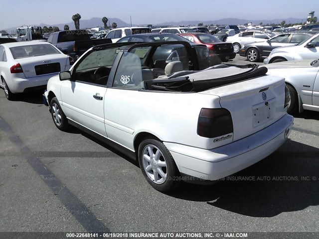 3VWBB81E3WM802217 - 1998 VOLKSWAGEN CABRIO GLS WHITE photo 3