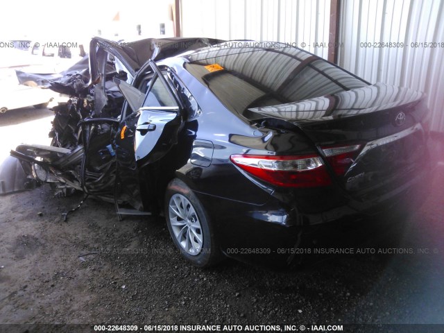4T4BF1FK8GR556065 - 2016 TOYOTA CAMRY LE/XLE/SE/XSE BLACK photo 3