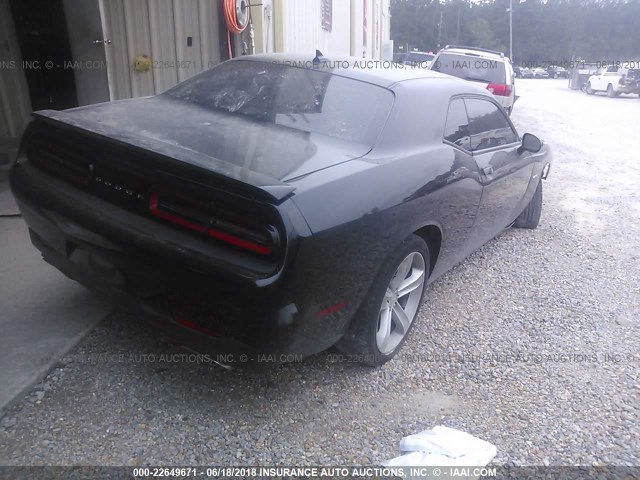 2C3CDZAT5FH707165 - 2015 DODGE CHALLENGER SXT BLACK photo 4