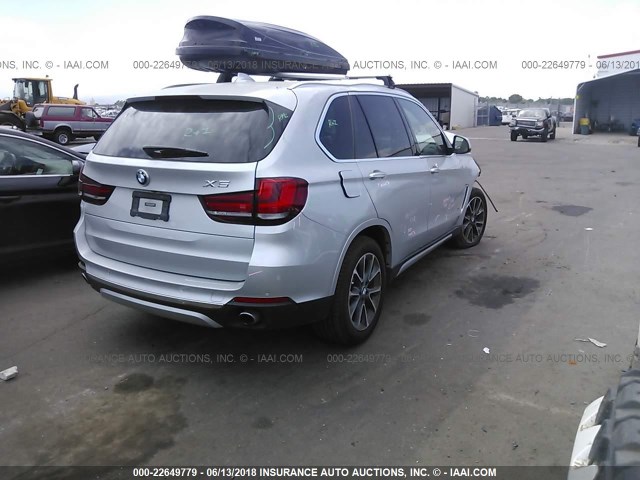 5UXKR0C34H0X82740 - 2017 BMW X5 XDRIVE35I Gümüş foto 4