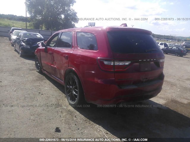 1C4RDHAG2FC201251 - 2015 DODGE DURANGO SXT RED photo 3