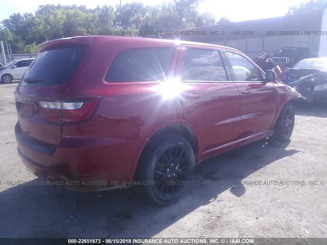 1C4RDHAG2FC201251 - 2015 DODGE DURANGO SXT RED photo 4