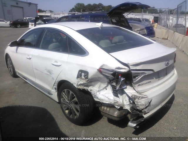 5NPE34AF9GH422613 - 2016 HYUNDAI SONATA SPORT/LIMITED WHITE photo 6