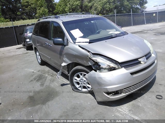 5TDZA23C84S206028 - 2004 TOYOTA SIENNA CE/LE GOLD photo 1