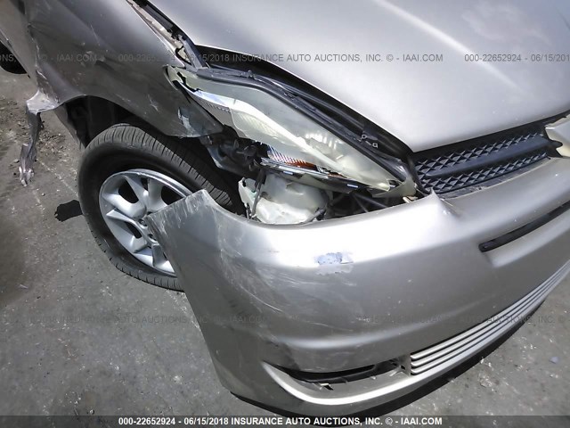 5TDZA23C84S206028 - 2004 TOYOTA SIENNA CE/LE GOLD photo 6