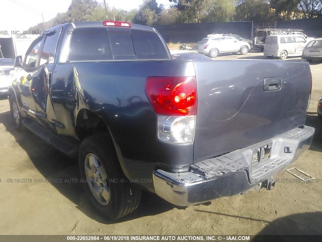 5TFRT54177X004515 - 2007 TOYOTA TUNDRA DOUBLE CAB SR5 GRAY photo 3