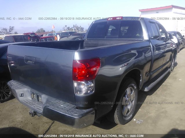 5TFRT54177X004515 - 2007 TOYOTA TUNDRA DOUBLE CAB SR5 GRAY photo 4