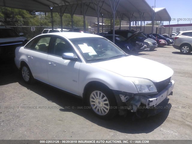 1MEHM40W98G616283 - 2008 MERCURY SABLE LUXURY WHITE photo 1