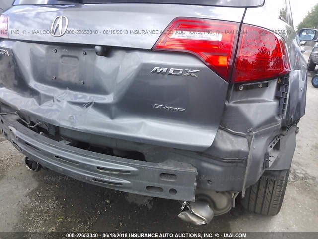 2HNYD28458H539841 - 2008 ACURA MDX TECHNOLOGY GRAY photo 6