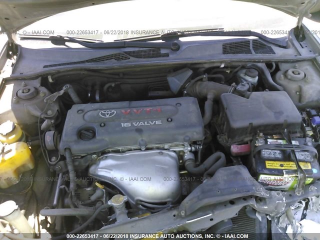 JTDBE32K120135758 - 2002 TOYOTA CAMRY LE/XLE/SE GRAY photo 10