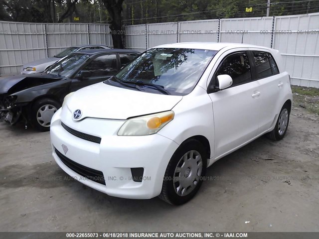 JTKKU10499J047923 - 2009 TOYOTA SCION XD WHITE photo 2