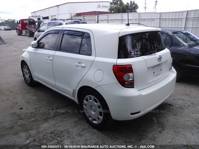 JTKKU10499J047923 - 2009 TOYOTA SCION XD WHITE photo 3