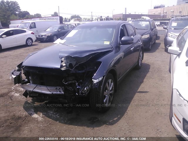 JNKAJ09F88M351587 - 2008 INFINITI EX35 JOURNEY BLUE photo 2