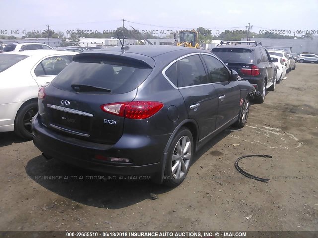 JNKAJ09F88M351587 - 2008 INFINITI EX35 JOURNEY BLUE photo 4