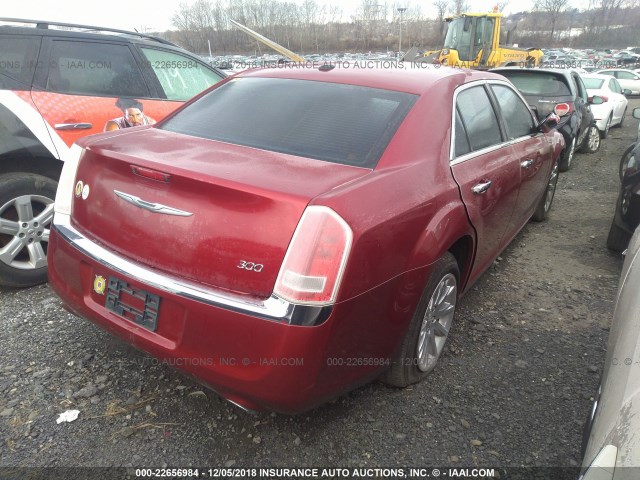 2C3CCACG2CH250220 - 2012 CHRYSLER 300 LIMITED BURGUNDY photo 4