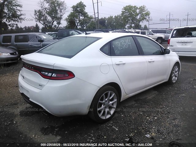 1C3CDFBA4DD338921 - 2013 DODGE DART SXT WHITE photo 4