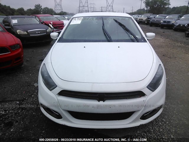 1C3CDFBA4DD338921 - 2013 DODGE DART SXT WHITE photo 6