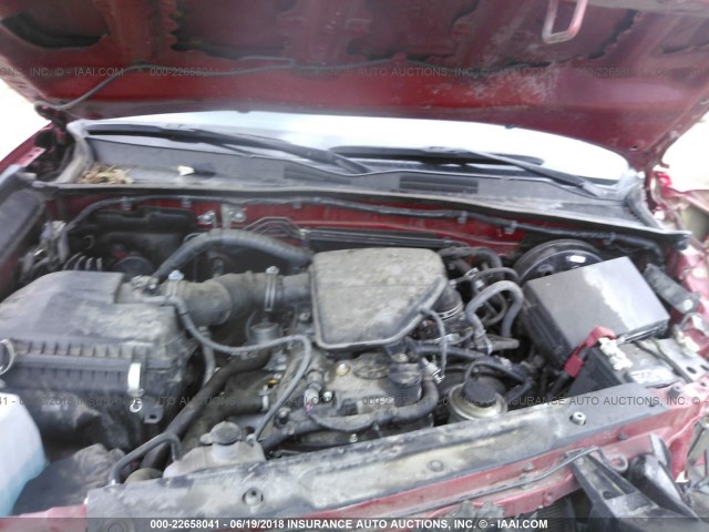5TFRX5GNXGX061732 - 2016 TOYOTA TACOMA ACCESS CAB/SR/SR5 RED photo 10