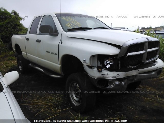 3D7KU28623G766965 - 2003 DODGE RAM 2500 ST/SLT WHITE photo 1