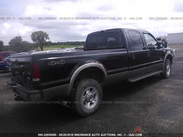 1FTWW31PX5ED21477 - 2005 FORD F350 SRW SUPER DUTY BLACK photo 4