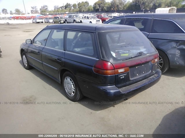 4S3BK435XV7323083 - 1997 SUBARU LEGACY L Dark Blue photo 3