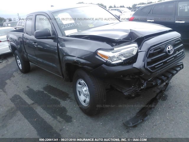 5TFRX5GN1HX097942 - 2017 TOYOTA TACOMA ACCESS CAB/SR/SR5 ნაცრისფერი ფოტო 1