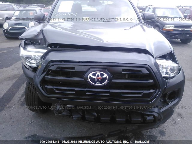 5TFRX5GN1HX097942 - 2017 TOYOTA TACOMA ACCESS CAB/SR/SR5 GRAY photo 6