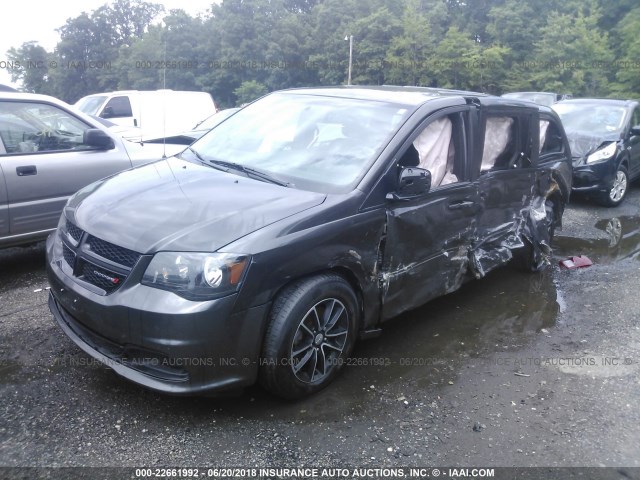 2C4RDGBG9GR137436 - 2016 DODGE GRAND CARAVAN SE GRAY photo 2