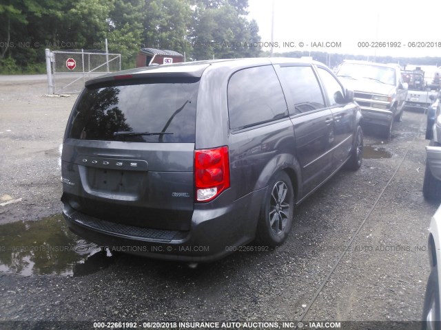 2C4RDGBG9GR137436 - 2016 DODGE GRAND CARAVAN SE GRAY photo 4