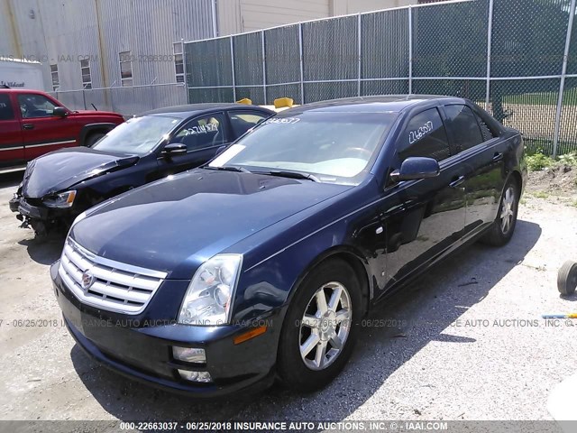 1G6DW677170142814 - 2007 CADILLAC STS Dark Blue photo 2